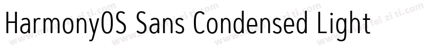Harmony0S Sans Condensed Light字体转换